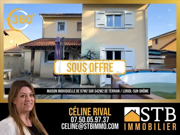 Maison individuelle de 97m2 sur 342m2 de terrain