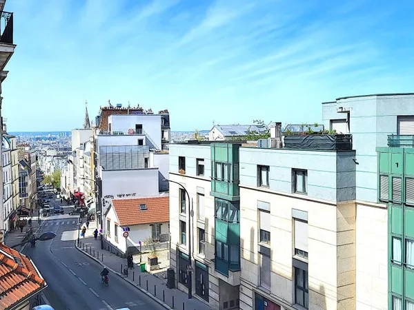 Ménilmontant, 2 pièces de 38,7m² au 3ème étage sans vis à vis