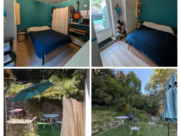 T2 équipé + jardin attenant