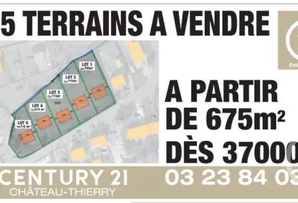 Terrain à bâtir Vente Crézancy   32000€