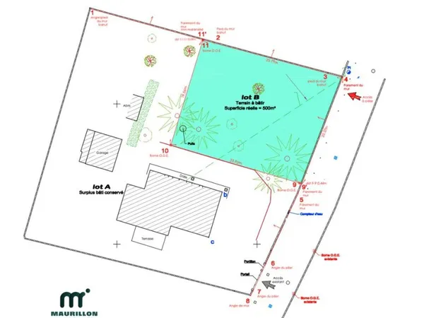 Terrain 500 m² PERTUIS
