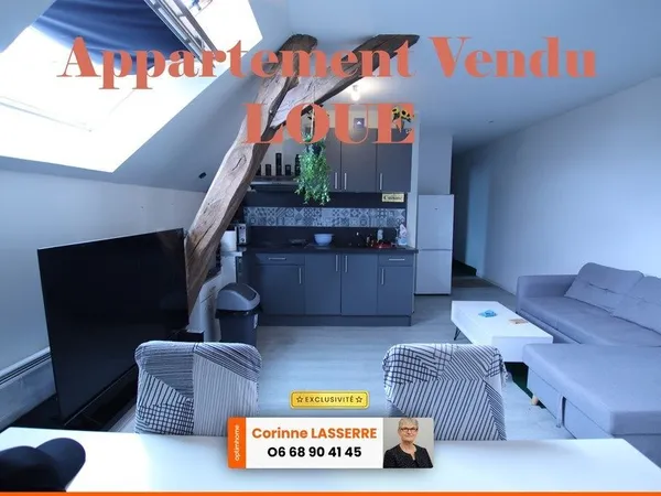 Appartement de trois pièces VENDU LOUE sur St Jean de Braye Secteur Clos du Hameau