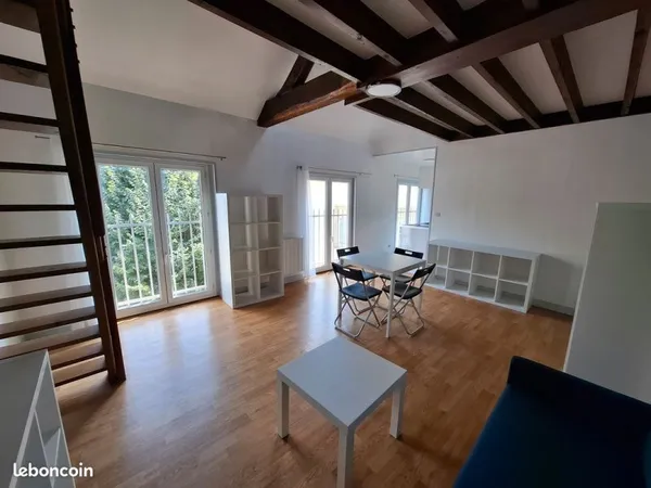 F2 en duplex de charme équipé plein centre-ville