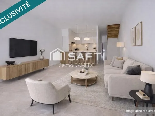 RARE  Duplex familial 4 pièces 92 m² avec terrasse et parking  Nanterre / La Défense / Proche Cour