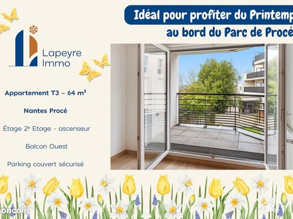 Appartement 3 pièces 64 m²