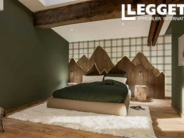 T4 appartement neuf de 96.64m2 avec 2 balcons à Praz-sur-Arly au coeur du village avec casier à skis
