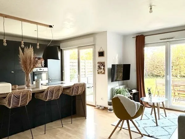Appartement meublé T4 avec jardin