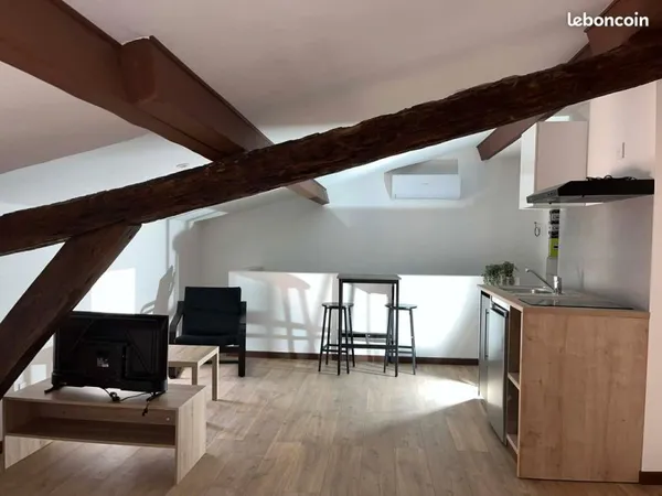 🔥 coup de coeur - appartement meublé sous combles entièrement rénové 🔥