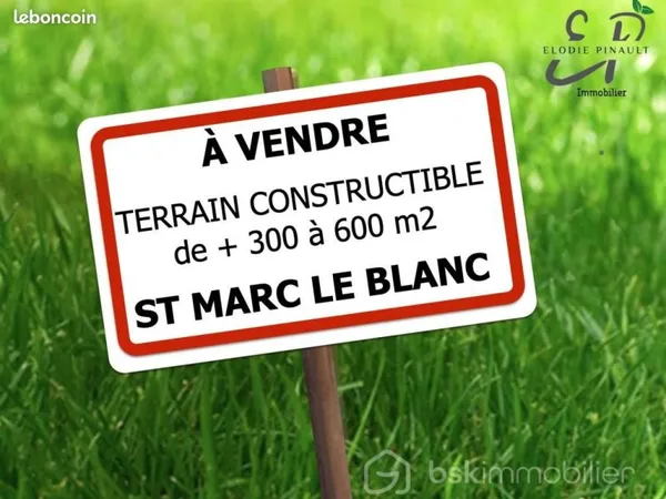 Terrain 850 m² Saint Hilaire Des Landes