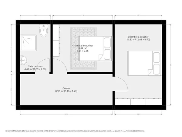 Maison avec garage.