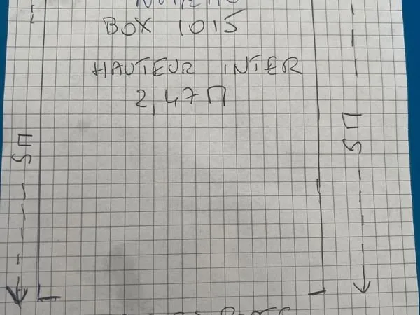 Vente box stationnement stockage