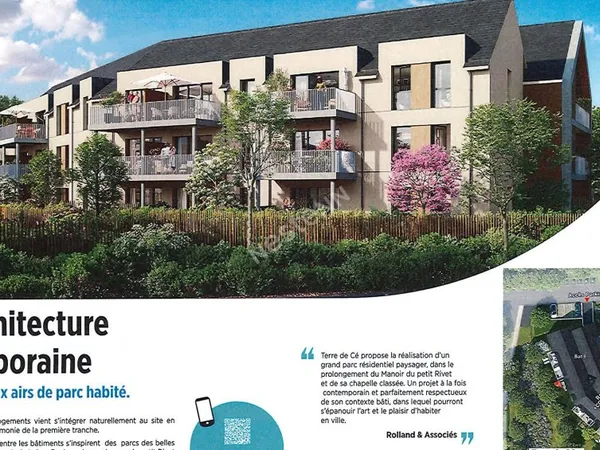 Appartement T2 neuf livré en juin 2026 au coeur des Ponts de Cé - Proche toutes commodités à pieds