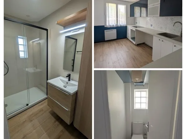 Location appartement 3 pièces avec jardin privatif