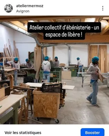 Atelier collectif d'ébénisterie