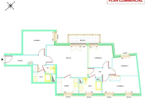 Vends T5 - 94.49m² - Puteaux 92800