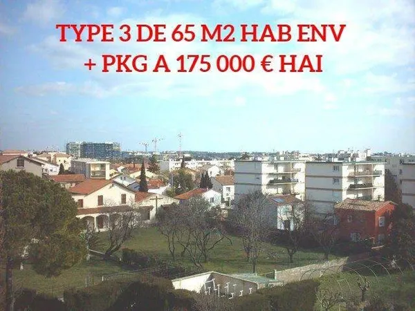 Appartement 3 pièces 65 m²