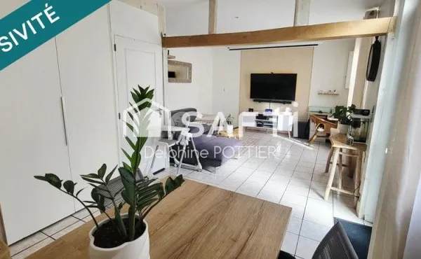 Maison rénovée, 3p, 2 chambres
