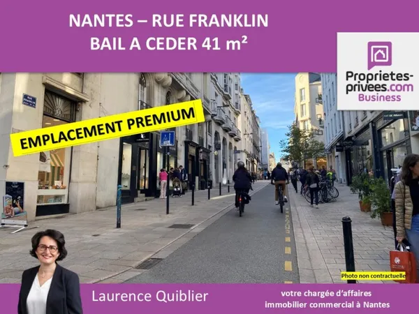 44000 NANTES - BAIL A CEDER 41 M² QUARTIER GRASLIN