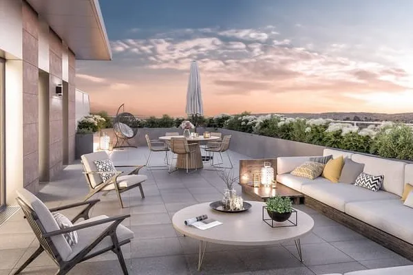 *Superbe T4 Neuf au dernier étage avec 98m² de terrasse, Calme et Cadre Verdoyant