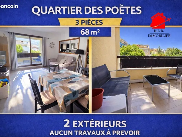 Appartement 3 pièces 67 m²