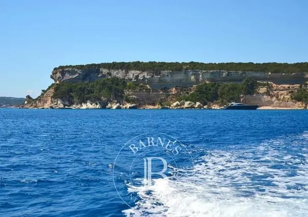 Bonifacio, Terrain avec permis de construire, Plage à pied