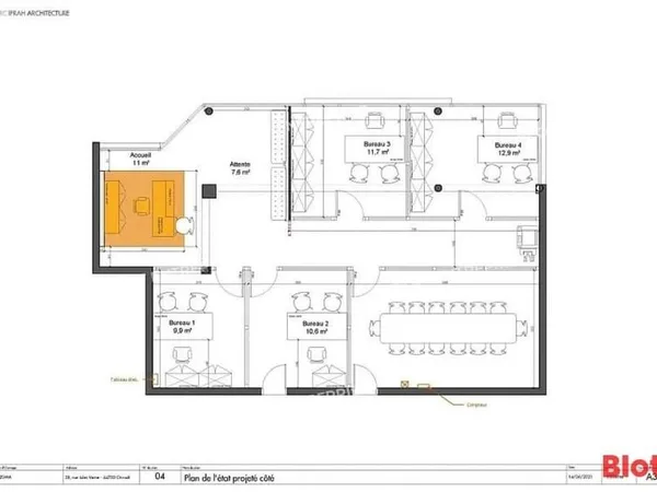 Bureaux 118 m²