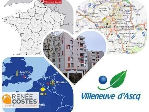 Viager occupé - F76 ans - VILLENEUVE D ASCQ (59650)