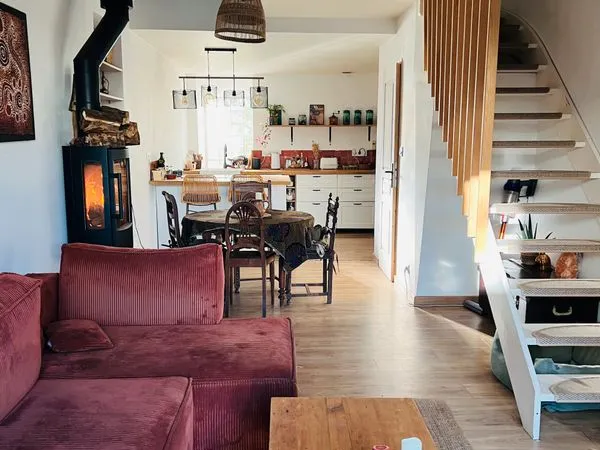 Maison de bourg + jardin