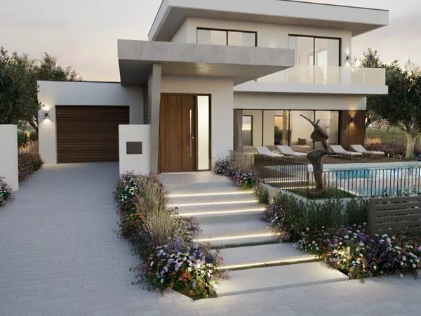 Villa contemporaine vue mer & étang