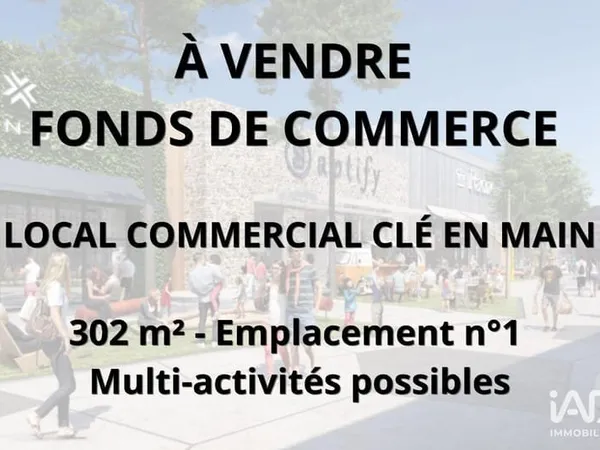 Fonds de commerce 302 m²