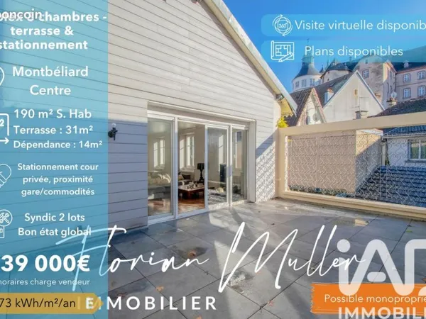 Duplex 6 pièces 190 m²