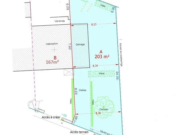Terrain 203 m² Vannes
