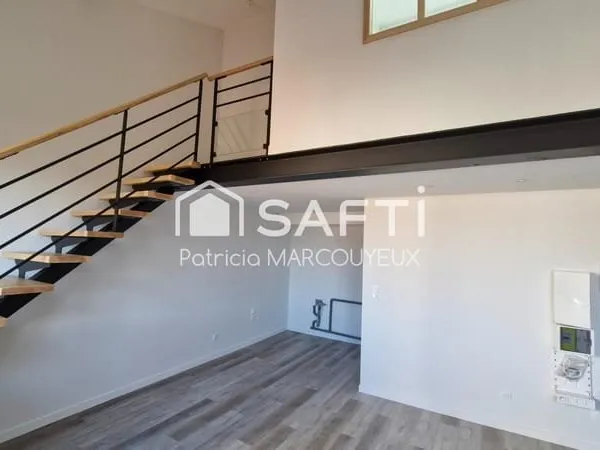 T2 DUPLEX côté cours -lumineux -quartier St Aubin