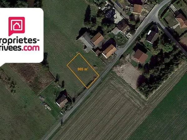 Terrain constructible à Vouzy 905 m2