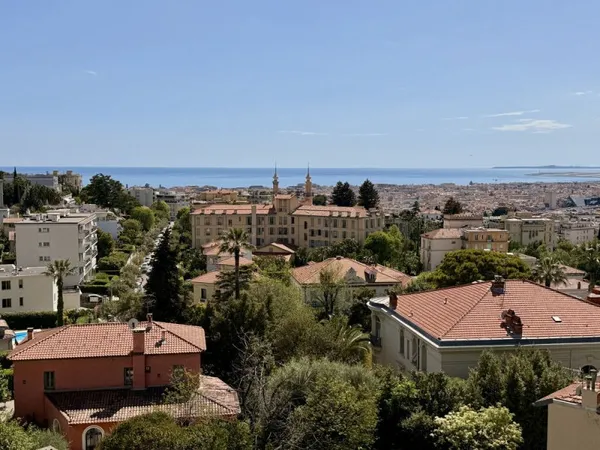 Nice Cimiez - Superbe appartement en dernier étage avec vue exceptionnelle mer et jardin