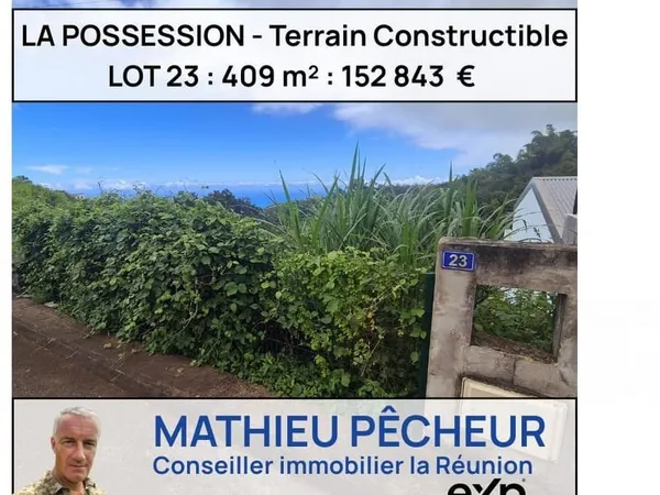 La Possession-Terrain à vendre-Ravine à Malheur