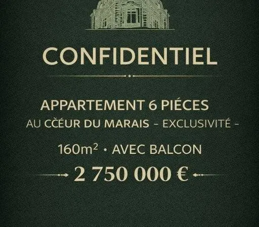 Appartement 6 pièces 156 m²