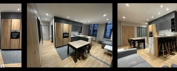 Chambre & SDB 15m2 - T4 Meublé Rénové 91m2 - Hypercentre TERREAUX