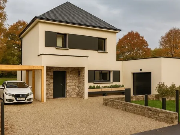 Projet de construction d'une maison 111 m² avec terrain à SAINT-JULIEN (22)