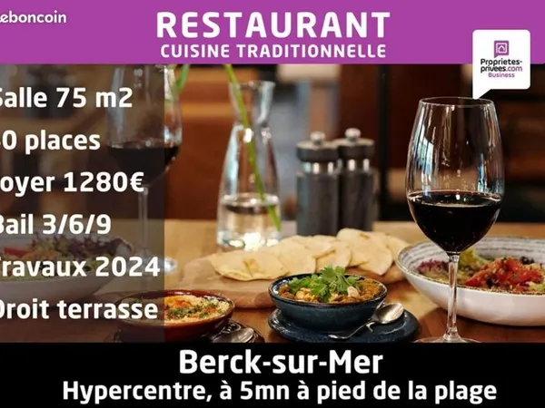 Fonds de commerce restaurant 120 m²