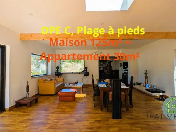 Belle maison rénovée bord de mer