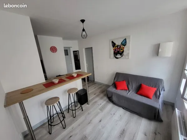 Studio meublé, décoré en centre ville