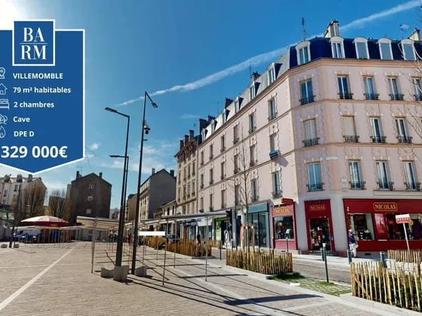 Appartement Vente Villemomble 4p 79m² 329000€