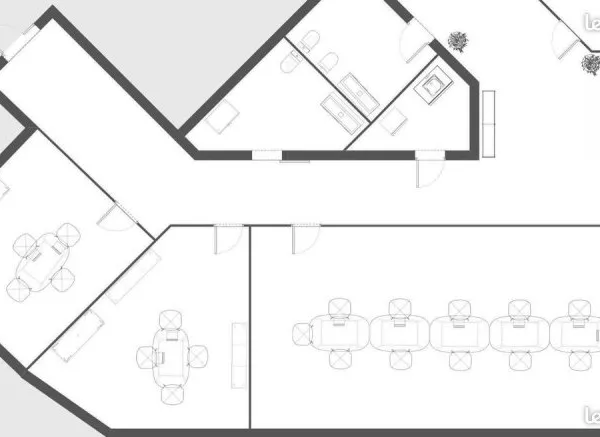 Location ensemble de 3 bureaux (91 m² )