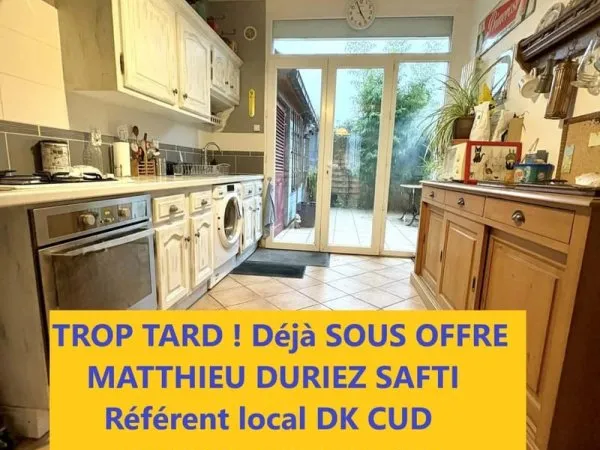 MAISON DUNKERQUE 90 m² AVEC 3 CHAMBRES JARDIN SUD