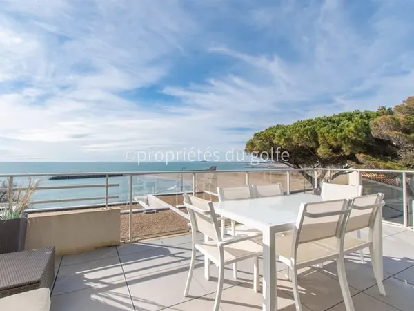Sète, 1ère ligne mer, appartement 4 pièces,