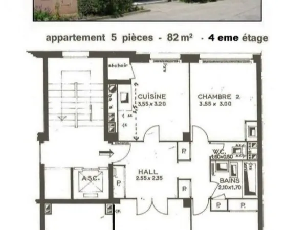 : F4 CALUIRE BE 4eme ASC+VUE +PARKING+CALME 1250 mois+ charg