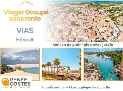 Vente en nue propriété - F76-H82 ans - VIAS (34450)