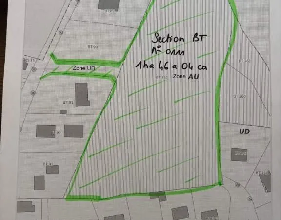 Terrain 14600 m²