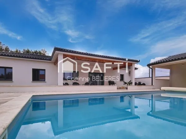 Maison récente avec 4 chambres + piscine au sel